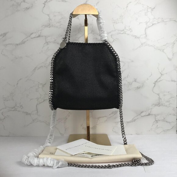 NWT Stella Mccartney Falabella Tote Bag Black - Picture 1 of 15